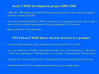 DQE(  ) = DQE(0)*MTF 2 /NTF 2  Meyer &amp; Kirkland (2000)  De Ruijter (1995)  (Pre-Falcon)