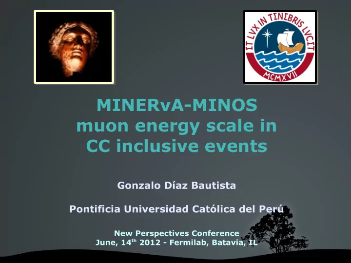 miner a minos muon energy scale in cc inclusive events