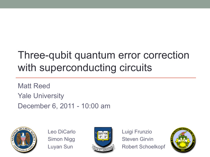 three qubit quantum error correction with superconducting