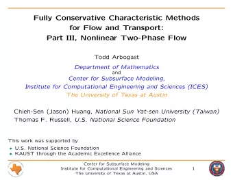 Fully Conservative Characteristic Methods  for Flow and Transport:  Part III, Nonlinear Two-Phase