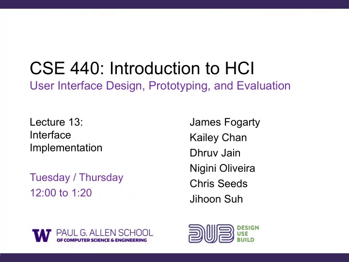 cse 440 introduction to hci