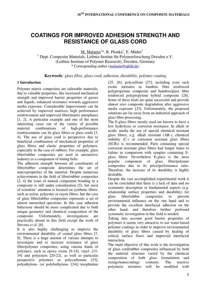 coatings for improved adhesion strength and resistance of
