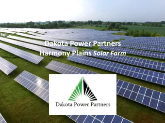 Dakota Power Partners Harmony Plains Solar Farm  1  About Us  Dakota Power Partners  Led by energy