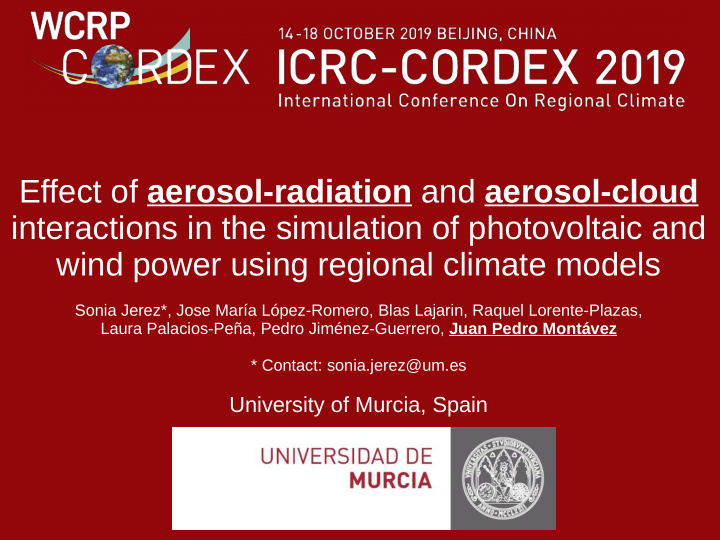 effect of aerosol radiation and aerosol cloud