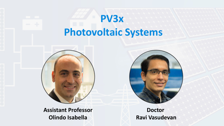pv3x photovoltaic systems