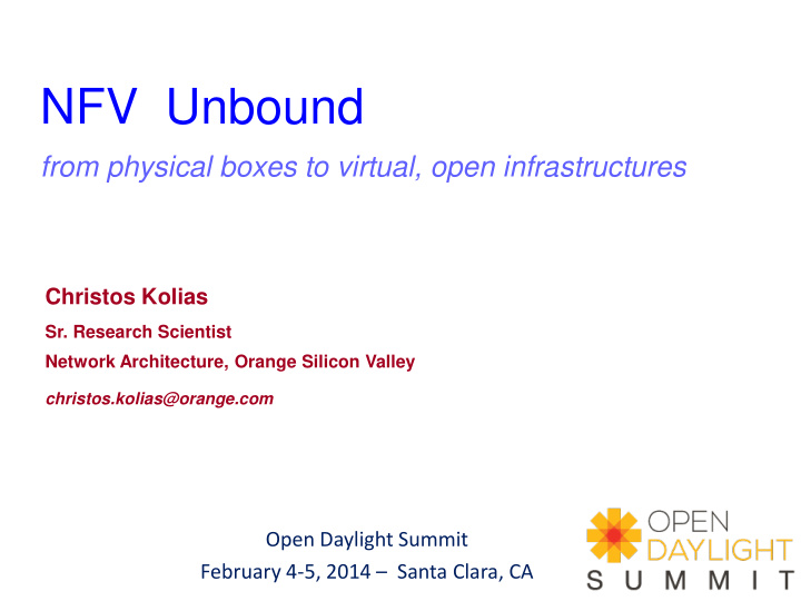 nfv unbound