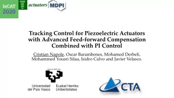 with Advanced Feed-forward Compensation  Combined with PI Control  Cristian Napole, Oscar