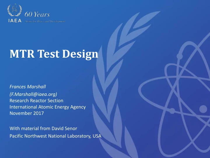 mtr test design