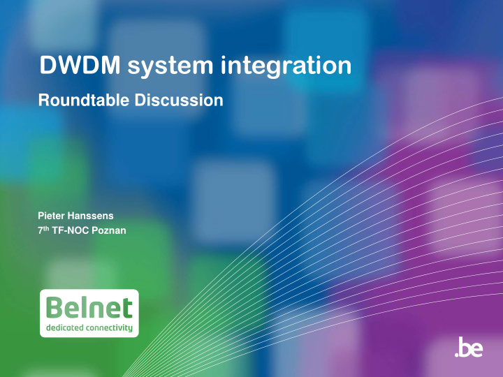 dwdm system integration