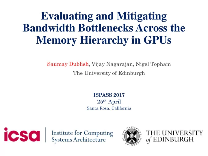 bandwidth bottlenecks across the