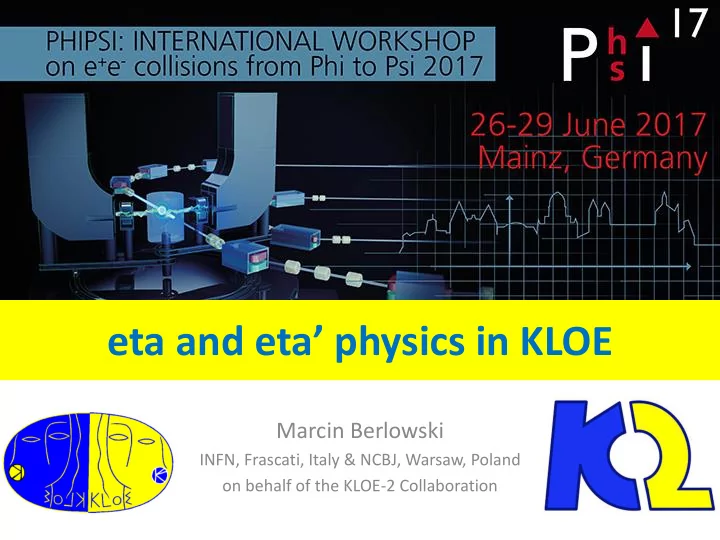 eta and eta physics in kloe