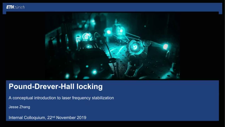 pound drever hall locking