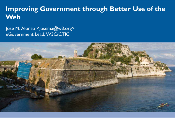 improving government through better use of the web