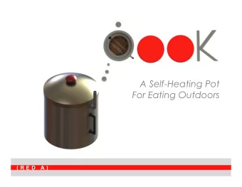 A Self-Heating Pot  For Eating Outdoors  ( R E D  A )  our product  Cap  Chemical  Inlet/Exhaust