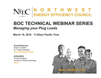 N O R T H W E S T   THE    ESSENTIAL  CREDENTIAL   ENERGY EFFICIENCY COUNCIL BOC