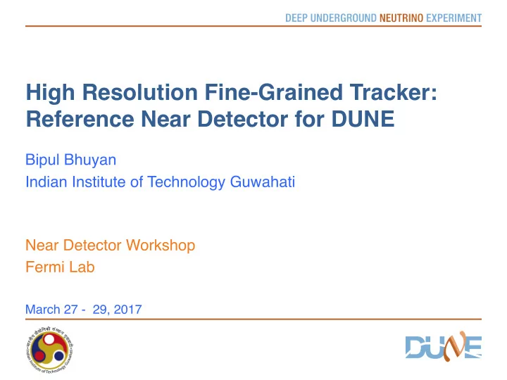 high resolution fine grained tracker reference near