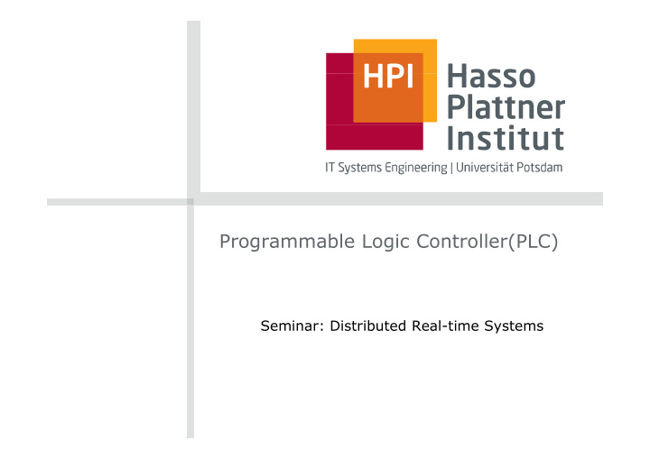 programmable logic controller plc