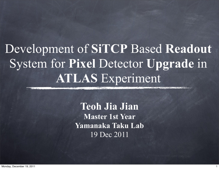 development of sitcp based readout system for pixel