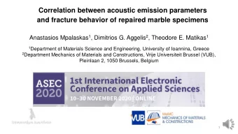Correlation between acoustic emission parameters  and fracture behavior of repaired marble