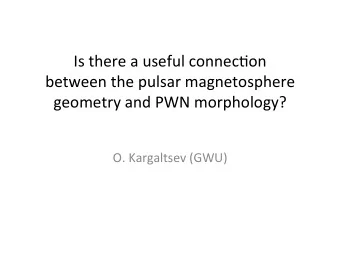Is  there  a  useful  connec/on    between  the  pulsar  magnetosphere