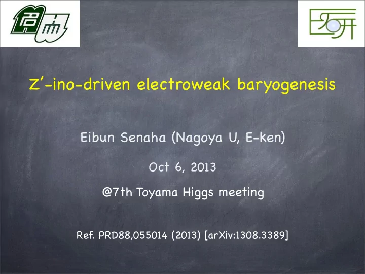 z ino driven electroweak baryogenesis