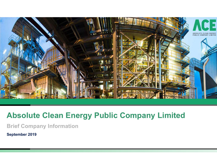 absolute clean energy public company limited