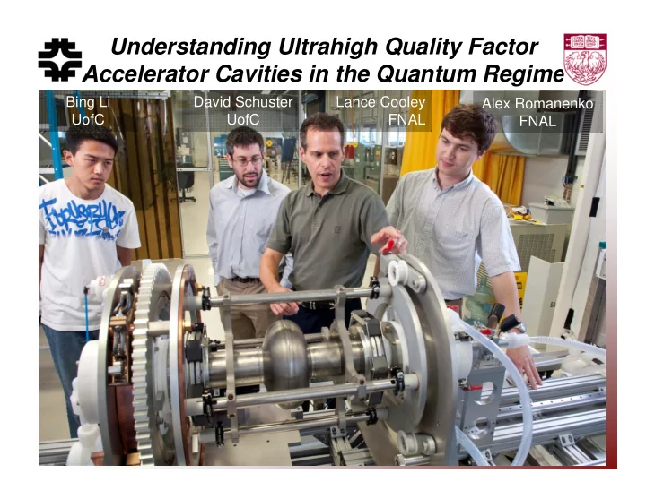 understanding ultrahigh quality factor accelerator