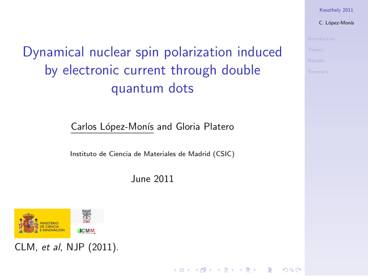 dynamical nuclear spin polarization induced