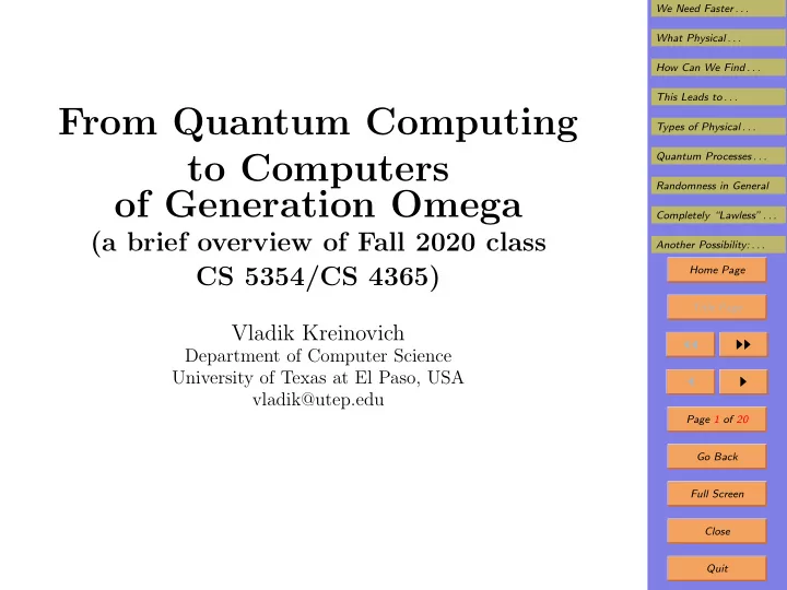 from quantum computing