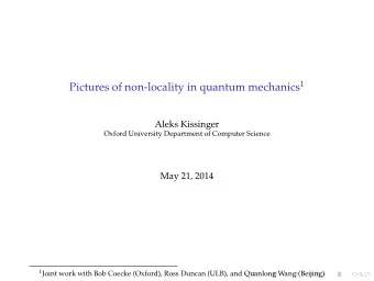 A magic particle machine  Imagine this setup...  Alice  Magic Particle Machine  Bob  A magic