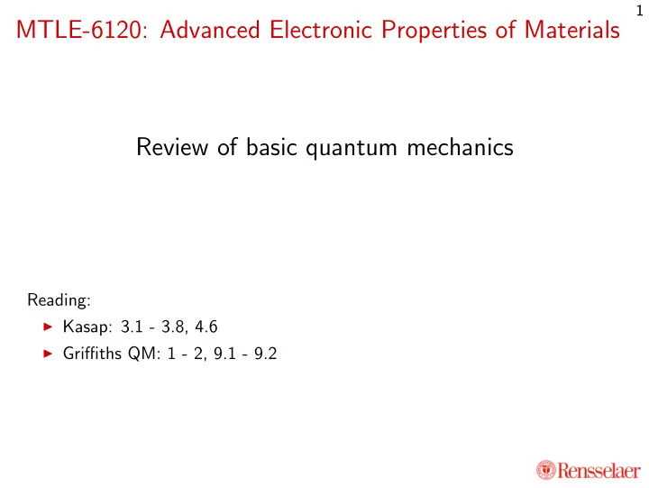 mtle 6120 advanced electronic properties of materials