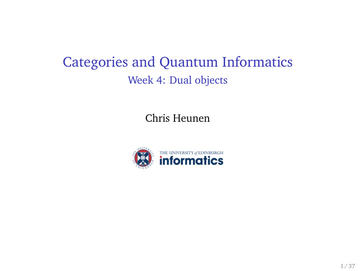 categories and quantum informatics
