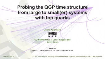 Probing the QGP time structure  from large to small(er) systems  with top quarks  Liliana