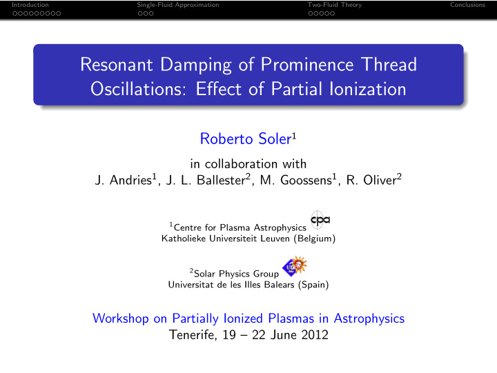 resonant damping of prominence thread oscillations effect