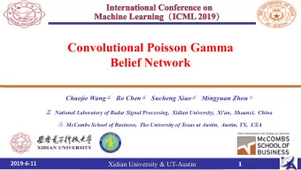 Convolutional Poisson Gamma  Belief Network Chaojie Wang  Bo Chen  Sucheng Xiao  Mingyuan