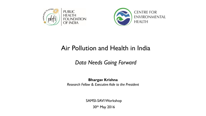 air pollution and health in india