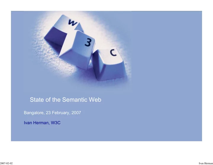 state of the semantic web