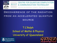 decoherence of the radiation from an accelerated quantum