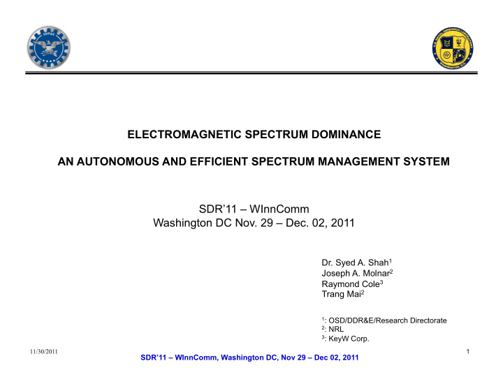 electromagnetic spectrum dominance an autonomous and
