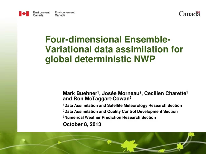 global deterministic nwp