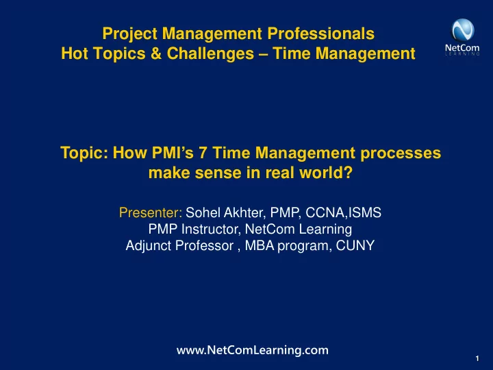 project management professionals
