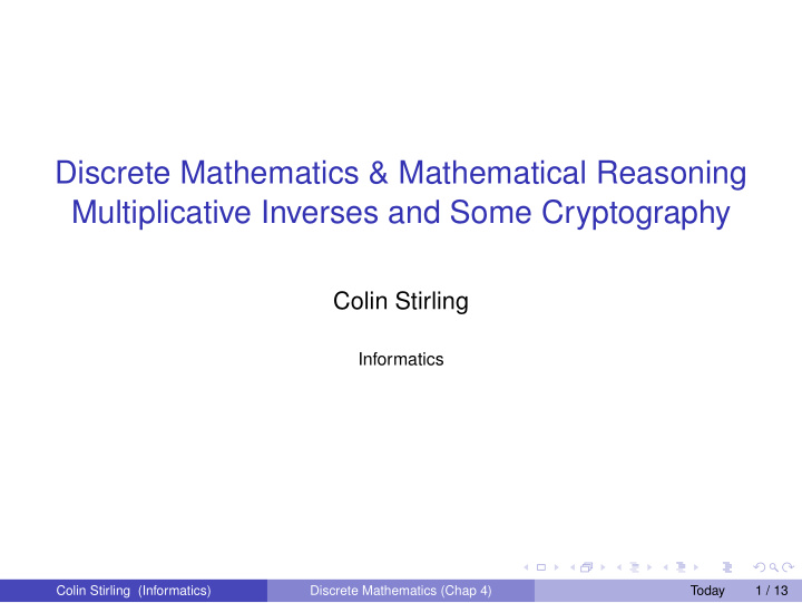 discrete mathematics mathematical reasoning