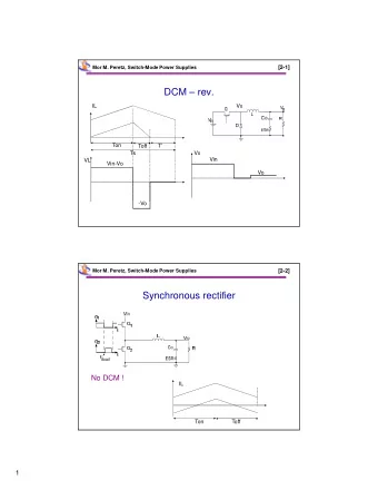 DCM  rev.  IL  Vx  Ton  Toff  T  Ts  Vx  Vin  VL  Vin-Vo  Vo  -Vo  [2-2]  Mor M. Peretz,
