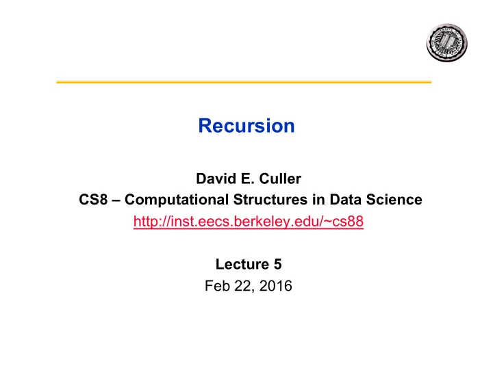recursion