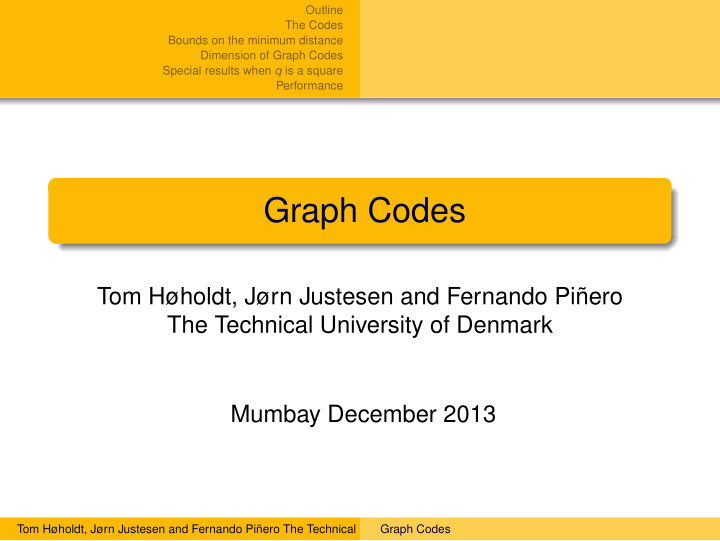 graph codes