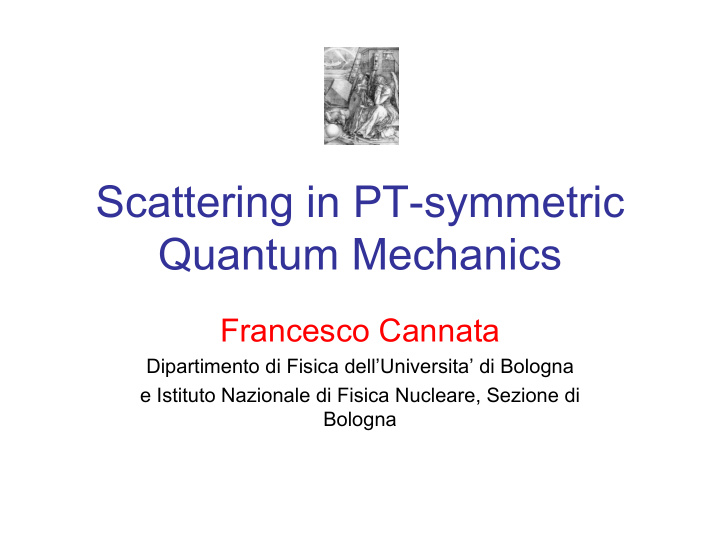 scattering in pt symmetric quantum mechanics