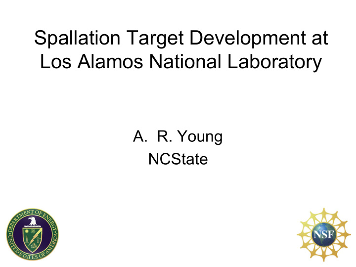 spallation target development at los alamos national