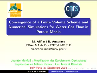 Convergence of a Finite Volume Scheme and  Numerical Simulations for Water-Gas Flow in  Porous