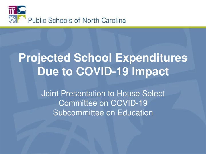 projected school expenditures