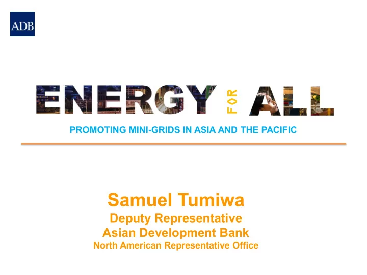 samuel tumiwa